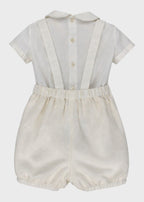 Completo Cerimonia Elegante Panna B3411/94 corredino e abbigliamento neonato | NANU' BABY