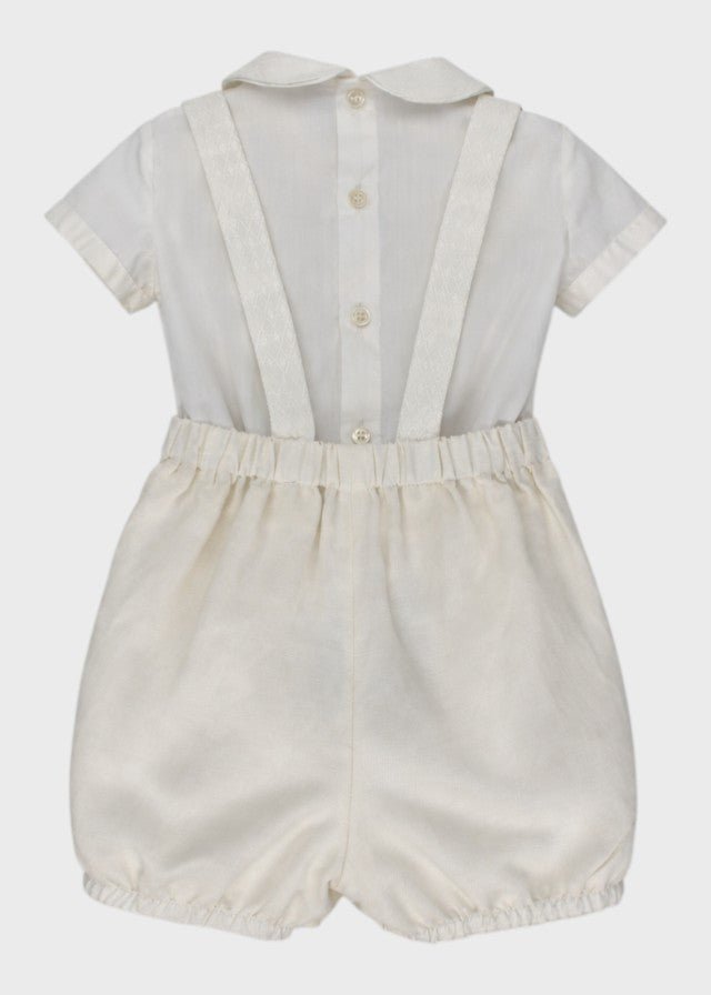 Completo Cerimonia Elegante Panna B3411/94 corredino e abbigliamento neonato | NANU' BABY