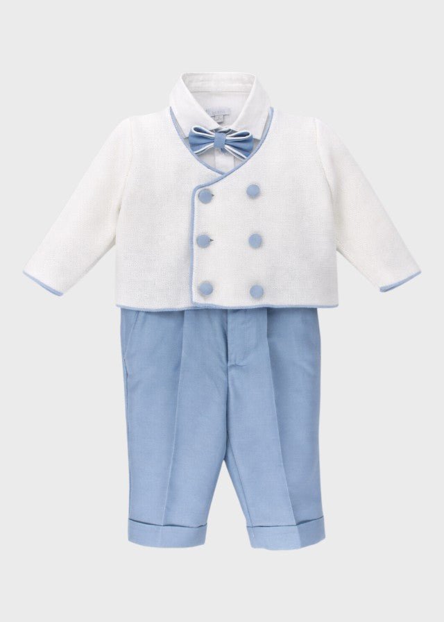Completo Cerimonia Elegante Panna G3442/206 corredino e abbigliamento neonato | NANU' BABY