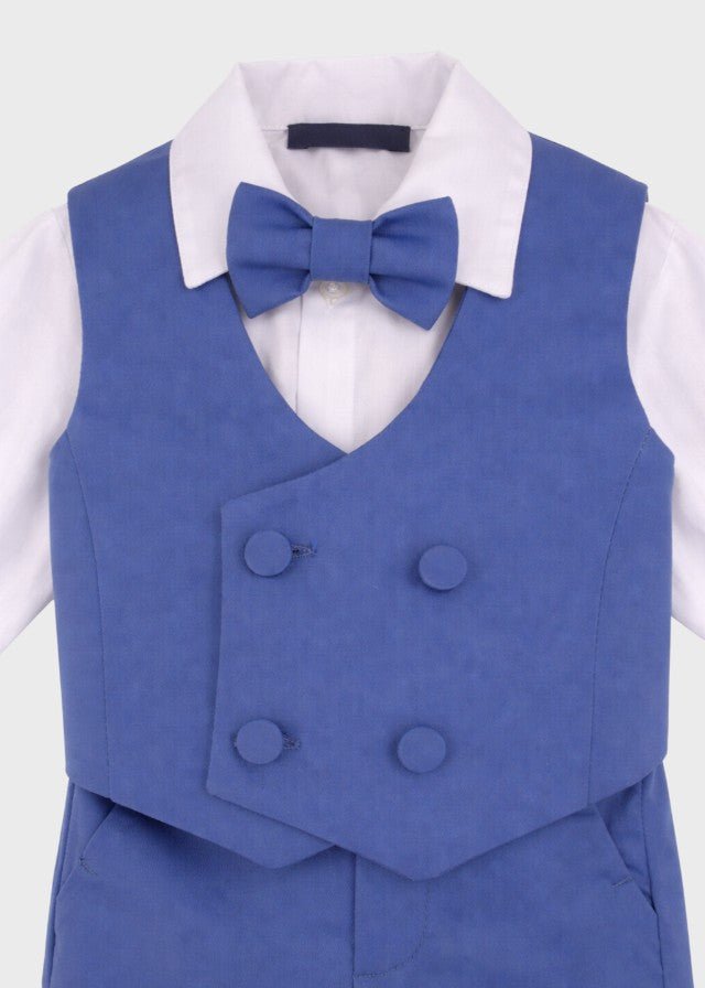 Completo Cerimonia Gilet Bermuda Azzurro corredino e abbigliamento neonato | NANU' BABY