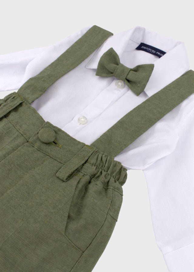 Completo Cerimonia Gilet Bermuda Verde corredino e abbigliamento neonato | NANU' BABY