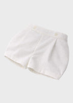 Completo Cerimonia Lino Panna 23824 corredino e abbigliamento neonato | NANU' BABY