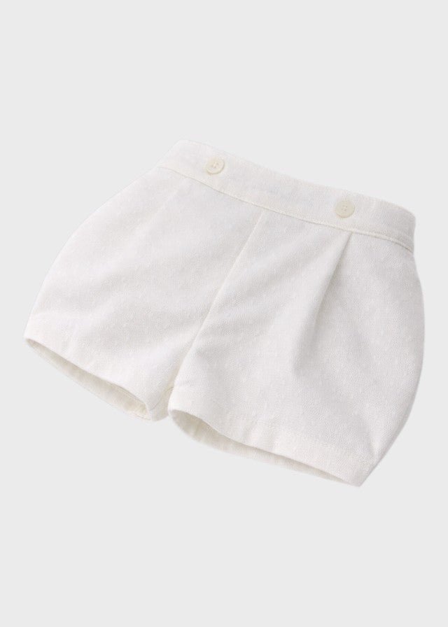 Completo Cerimonia Lino Panna 23824 corredino e abbigliamento neonato | NANU' BABY