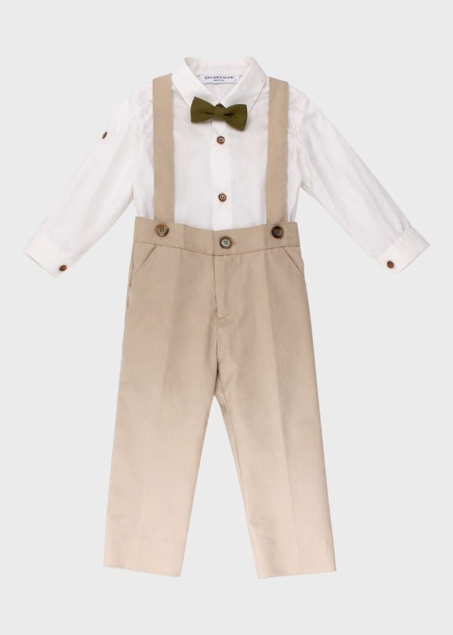 Completo Cerimonia Verde MN568442/4951 corredino e abbigliamento neonato | NANU' BABY