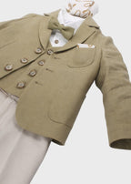 Completo Cerimonia Verde MN568442/4951 corredino e abbigliamento neonato | NANU' BABY