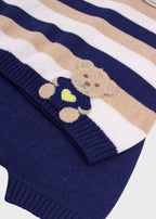 Completo Corto Teddy Blu EK6052 corredino e abbigliamento neonato | NANU' BABY