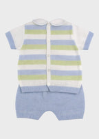 Completo Corto Teddy Cielo EK6052/C corredino e abbigliamento neonato | NANU' BABY