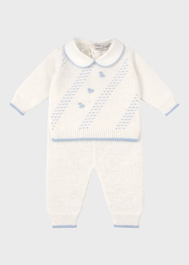 Completo Cotone Fiocchetti Cielo ENEA/CN corredino e abbigliamento neonato | NANU' BABY