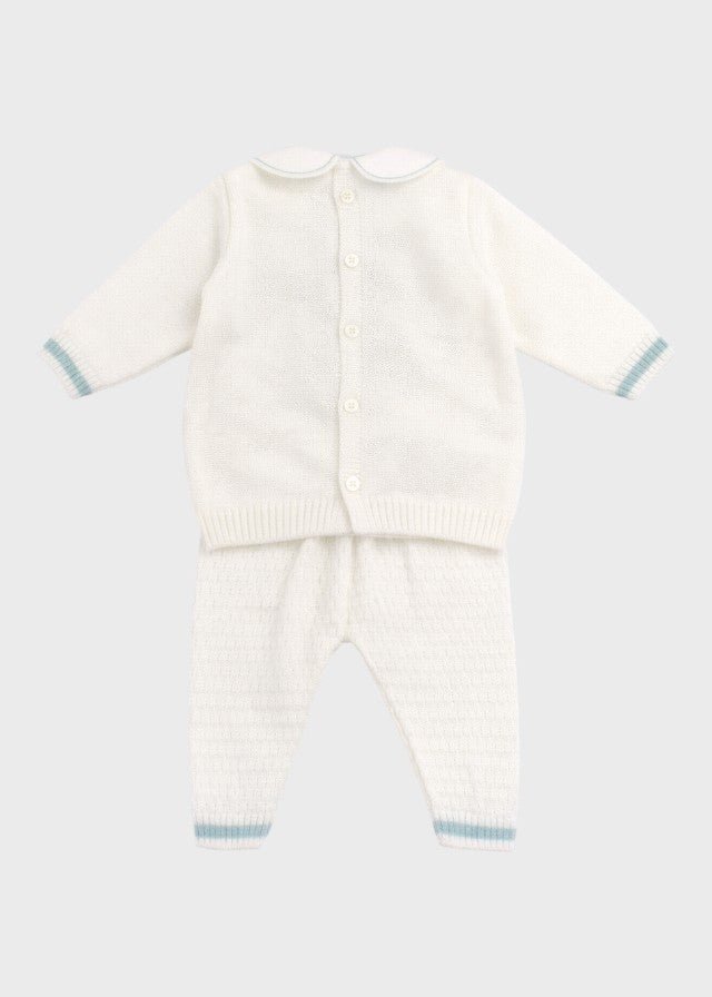 Completo Cotone Mongolfiera Verde EK5050V corredino e abbigliamento neonato | NANU' BABY