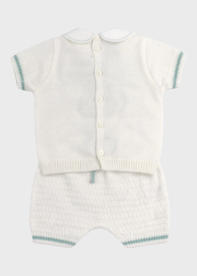 Completo Cotone Mongolfiera Verde EK5052V corredino e abbigliamento neonato | NANU' BABY