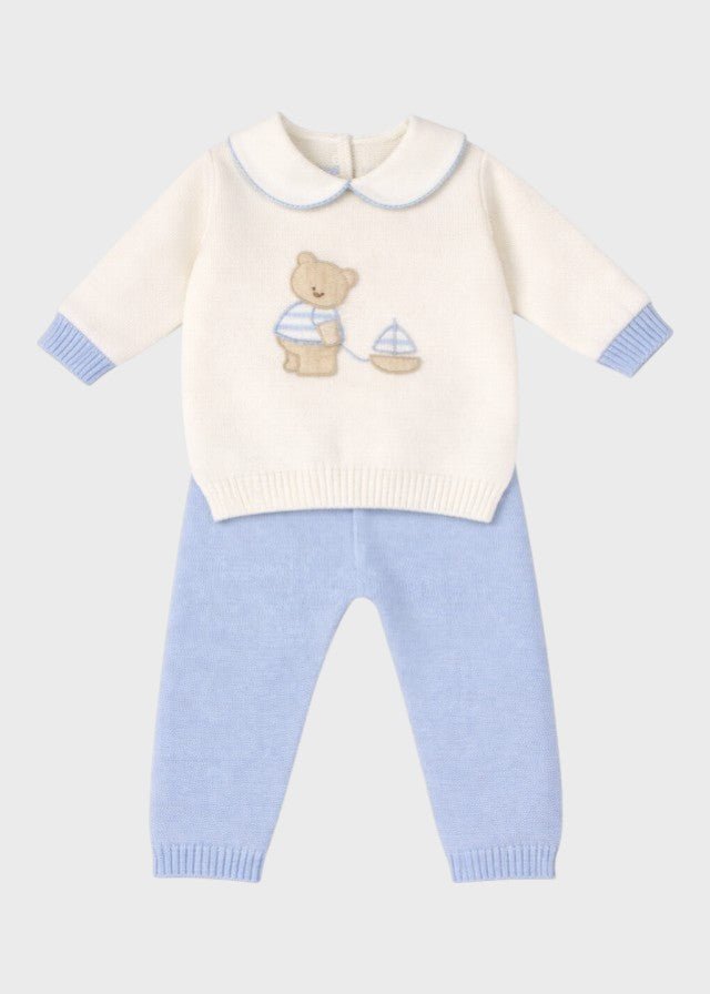 Completo Cotone Orsetto Cielo 576 corredino e abbigliamento neonato | NANU' BABY