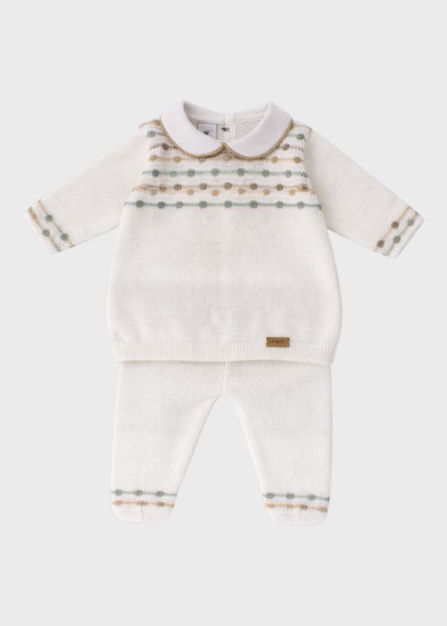 Completo Filo Cotone Verde EK5150/V corredino e abbigliamento neonato | NANU' BABY