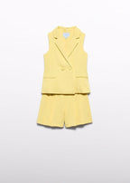 Completo Gilet Bermuda Giallo 5287/39 corredino e abbigliamento neonato | NANU' BABY