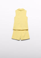Completo Gilet Bermuda Giallo 5287/39 corredino e abbigliamento neonato | NANU' BABY