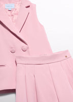 Completo Gilet Bermuda Rosa 5287/40 corredino e abbigliamento neonato | NANU' BABY