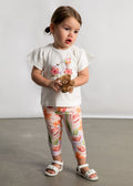 Completo Leggings Cotone Arancione 1747/28 corredino e abbigliamento neonato | NANU' BABY
