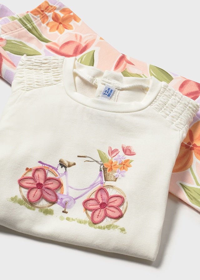 Completo Leggings Cotone Arancione 1747/28 corredino e abbigliamento neonato | NANU' BABY