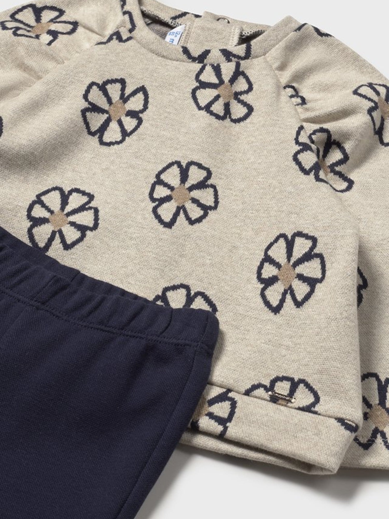 Completo leggings pullover Bimba Blu 2742/48 corredino e abbigliamento neonato | NANU' BABY