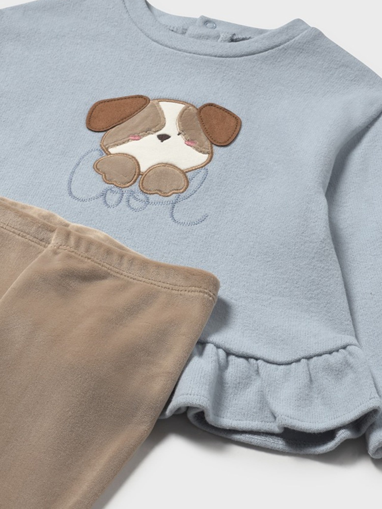 Completo leggings pullover Bimba Grigio 2738/27 corredino e abbigliamento neonato | NANU' BABY