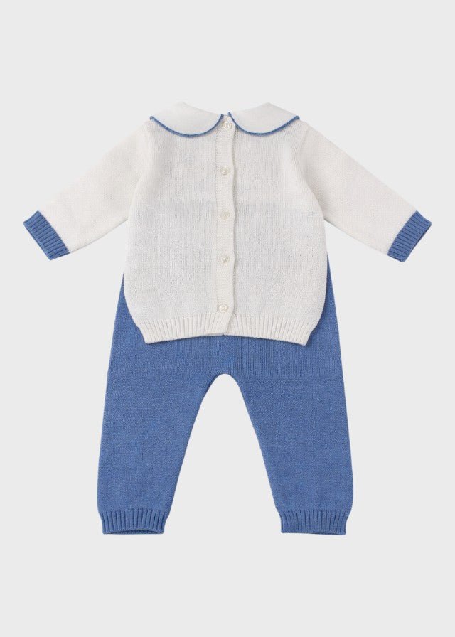 Completo Lungo Nodini Azzurro 365 corredino e abbigliamento neonato | NANU' BABY
