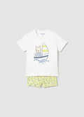 Completo Maglia Boxer Giallo 1648/16 corredino e abbigliamento neonato | NANU' BABY