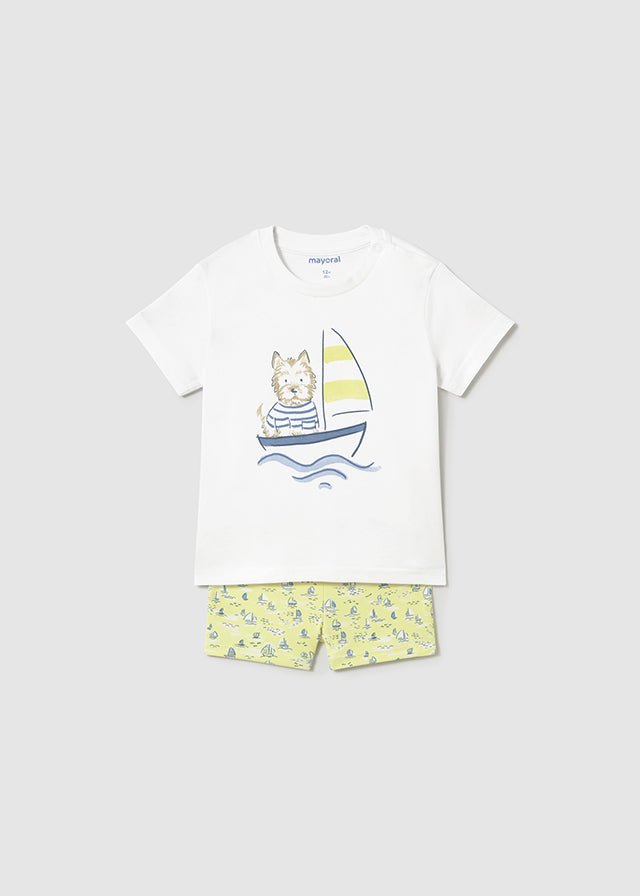 Completo Maglia Boxer Giallo 1648/16 corredino e abbigliamento neonato | NANU' BABY