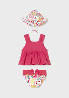 Completo Mare Cotone Rosa 1654/14 corredino e abbigliamento neonato | NANU' BABY