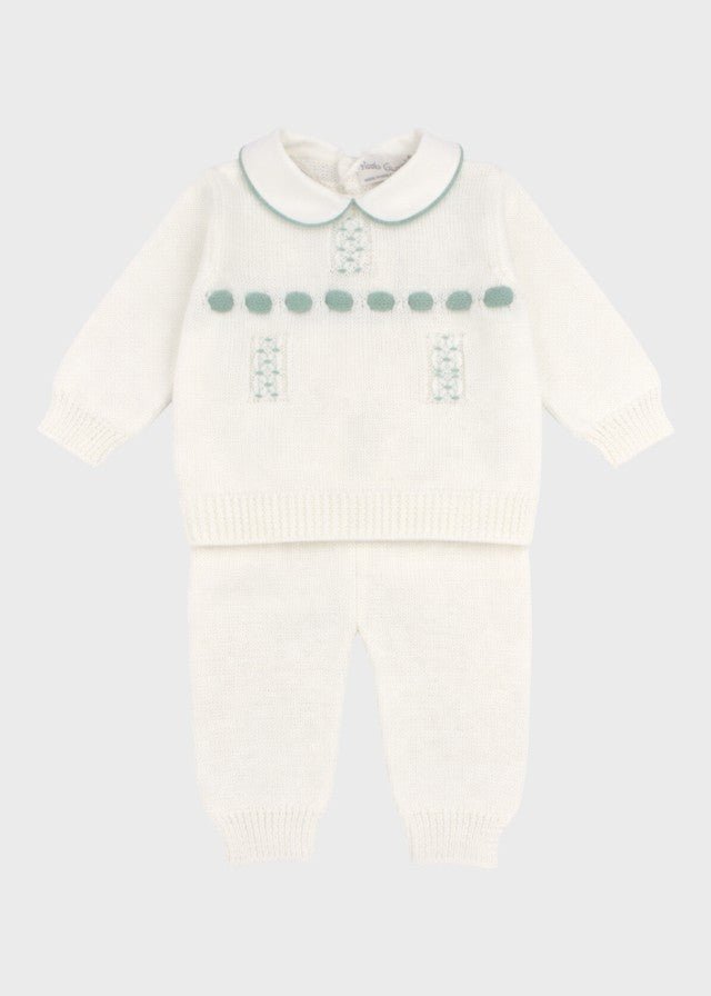 Completo Nascita Cotone Bianco Verde corredino e abbigliamento neonato | NANU' BABY