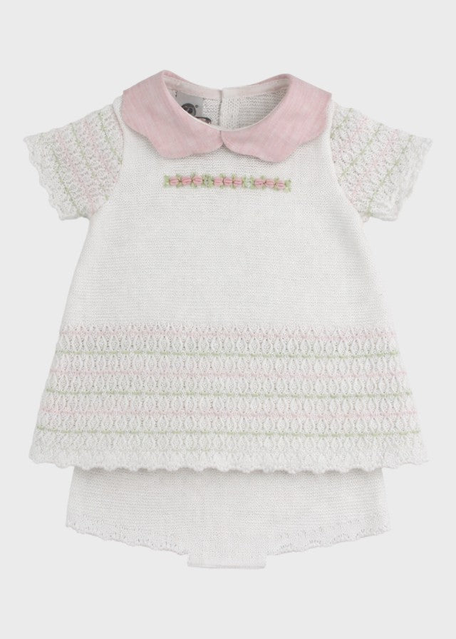 Completo Nascita Cotone Rosa Pesco EK1319C corredino e abbigliamento neonato | NANU' BABY