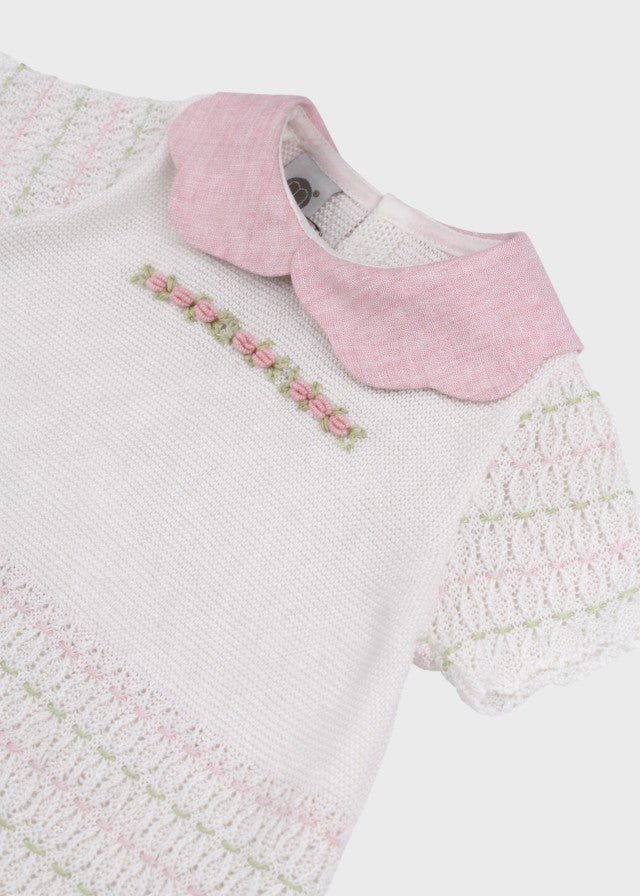 Completo Nascita Cotone Rosa Pesco EK1319C corredino e abbigliamento neonato | NANU' BABY