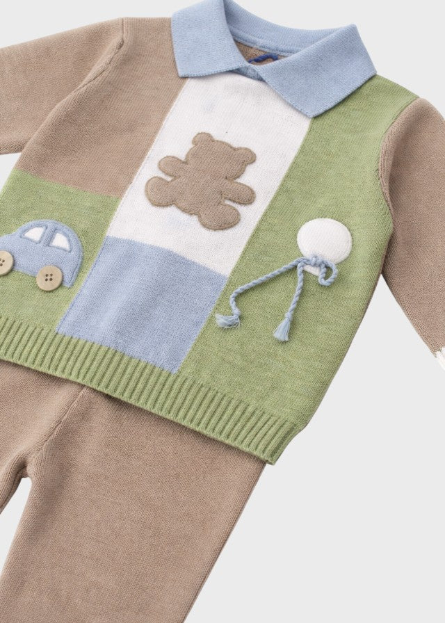 Completo Nascita Cotone Verde MF218270/4470 corredino e abbigliamento neonato | NANU' BABY