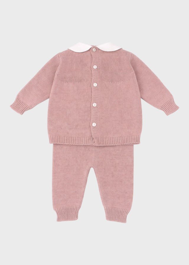 Completo Nascita Fiorellini Ricamati TERESA Rosa corredino e abbigliamento neonato | NANU' BABY