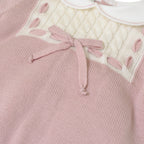 Completo Nascita Neonata Lana Vergine Marsala Vaniglia - MARLÙ IN6819/R corredino e abbigliamento neonato | NANU' BABY