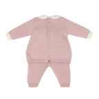 Completo Nascita Neonata Lana Vergine Marsala Vaniglia - MARLÙ IN6819/R corredino e abbigliamento neonato | NANU' BABY