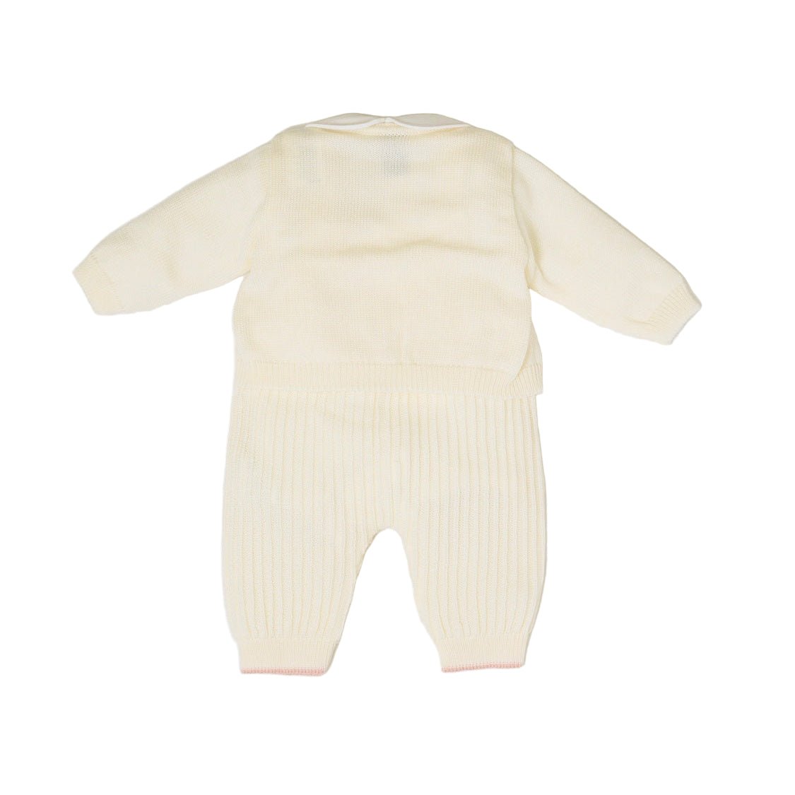 Completo Nascita Neonata Lana Vergine Vaniglia Rosa - MARLÙ IN1131 corredino e abbigliamento neonato | NANU' BABY