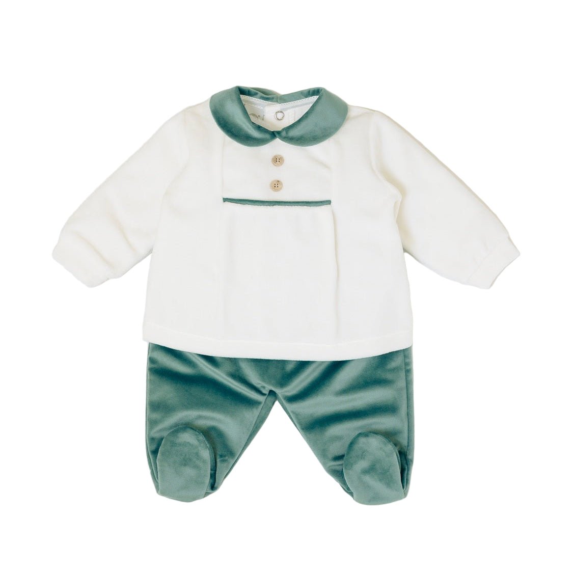 Completo Nascita Neonato Ciniglia 100% Vaniglia Applicazioni IN6451 corredino e abbigliamento neonato | NANU' BABY