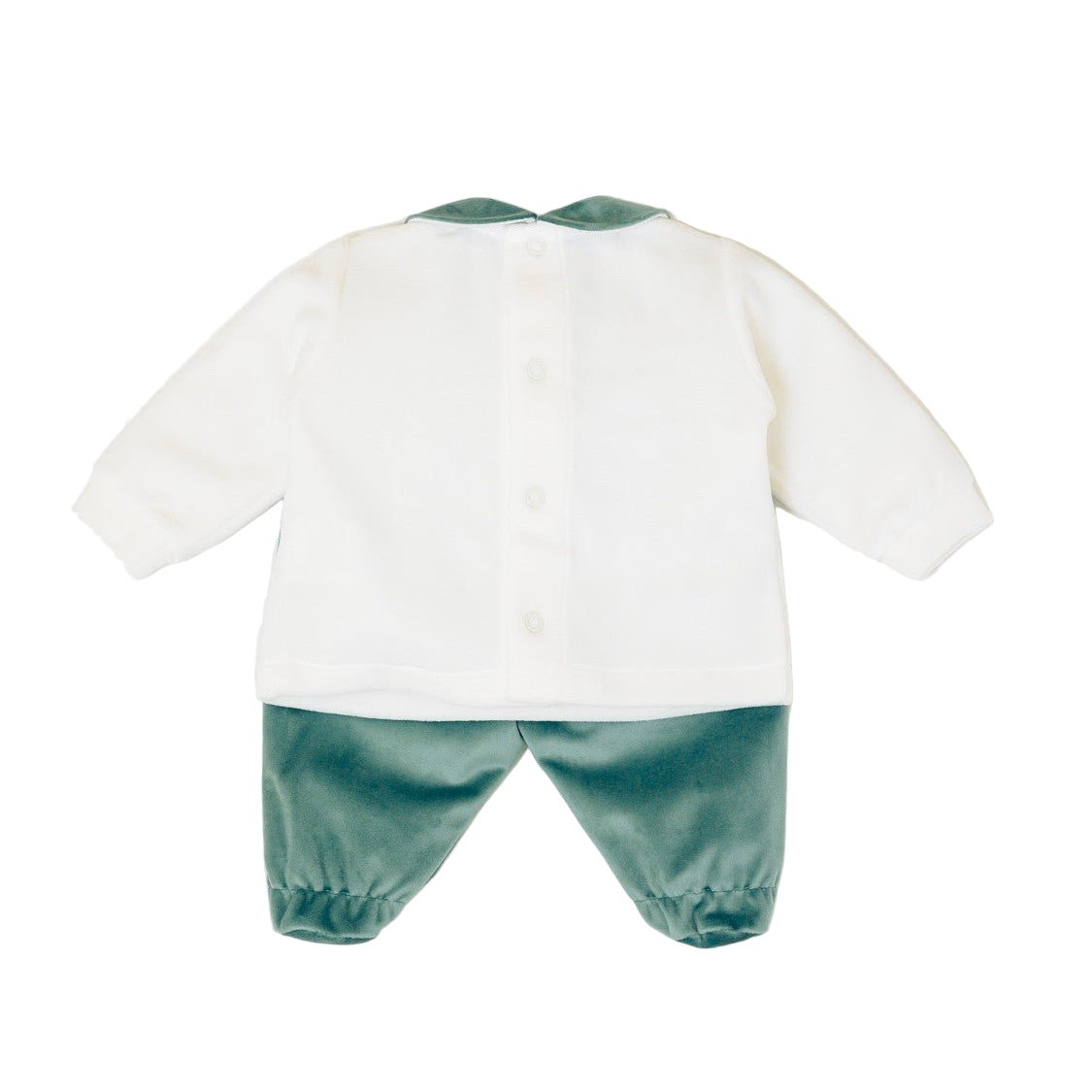 Completo Nascita Neonato Ciniglia 100% Vaniglia Applicazioni IN6451 corredino e abbigliamento neonato | NANU' BABY