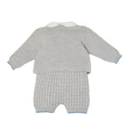 Completo Nascita Neonato Lana Vergine 100% Grigio IN6860/G corredino e abbigliamento neonato | NANU' BABY
