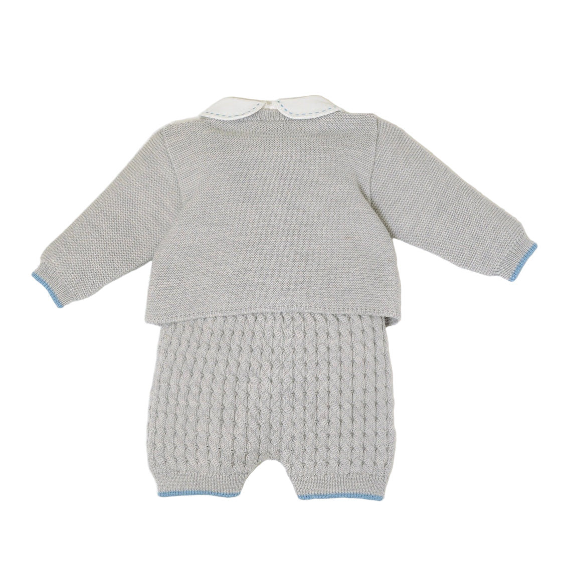 Completo Nascita Neonato Lana Vergine 100% Grigio IN6860/G corredino e abbigliamento neonato | NANU' BABY