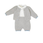 Completo Nascita Neonato Lana Vergine 100% Grigio IN6860/G corredino e abbigliamento neonato | NANU' BABY