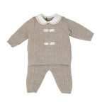 Completo Nascita Neonato Lana Vergine 100% Tortora IN6350 corredino e abbigliamento neonato | NANU' BABY