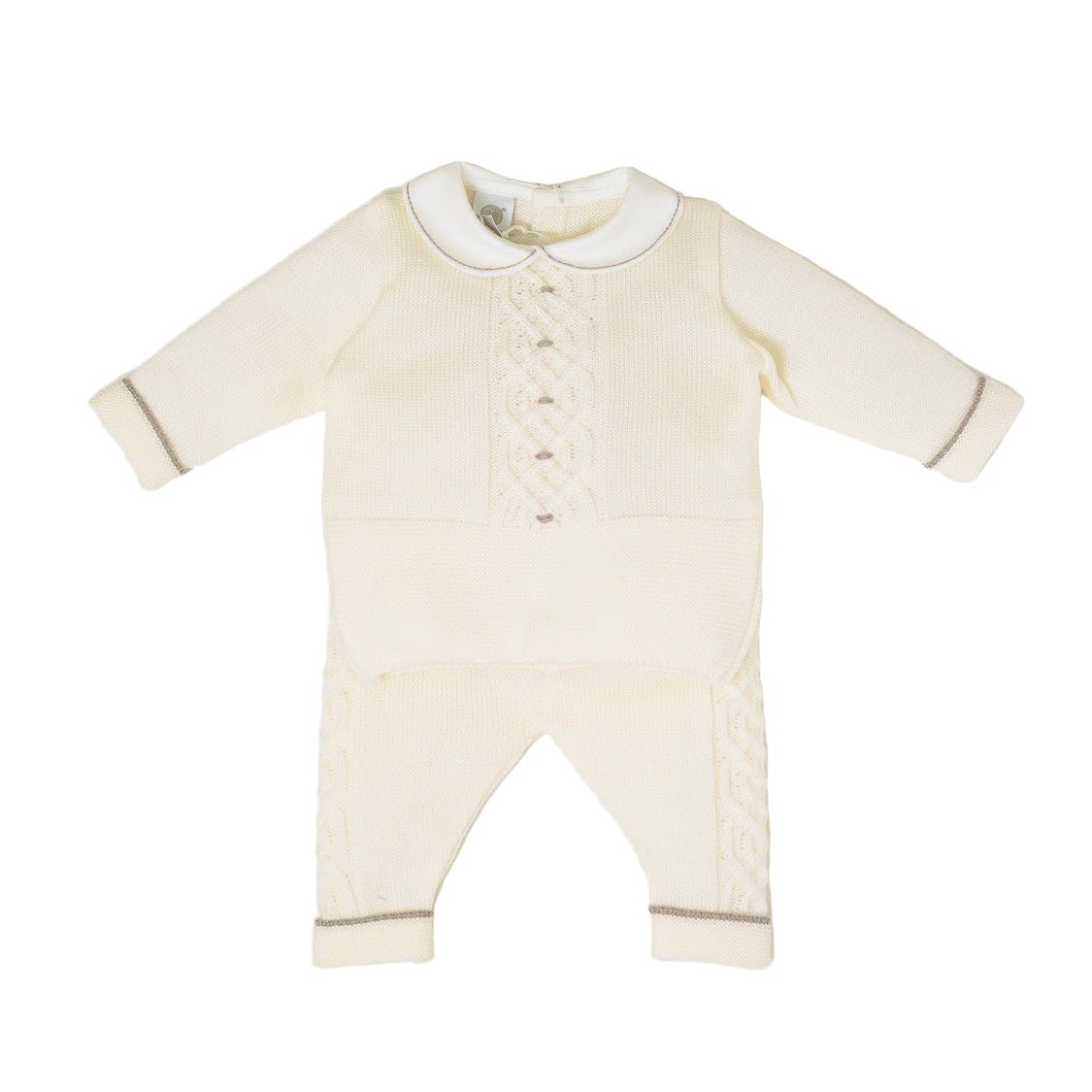 Completo Nascita Neonato Lana Vergine 100% Vaniglia IN5850/V corredino e abbigliamento neonato | NANU' BABY