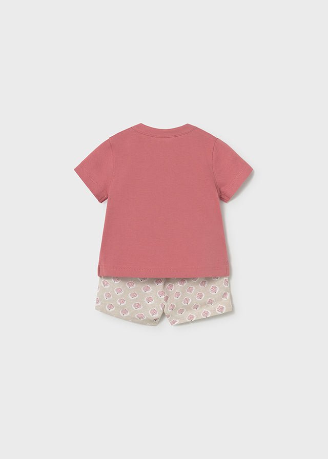 Completo Pantaloncini Polo Arancione 1281/48 corredino e abbigliamento neonato | NANU' BABY