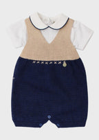 Completo Salopette Body Sabbia EK5830 corredino e abbigliamento neonato | NANU' BABY