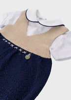 Completo Salopette Body Sabbia EK5830 corredino e abbigliamento neonato | NANU' BABY