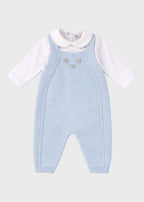 Completo Salopette Fiocchetti Cielo EK6331/C corredino e abbigliamento neonato | NANU' BABY