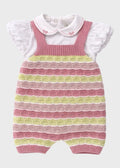Completo Salopette Maglia Melograno EK1130/M corredino e abbigliamento neonato | NANU' BABY