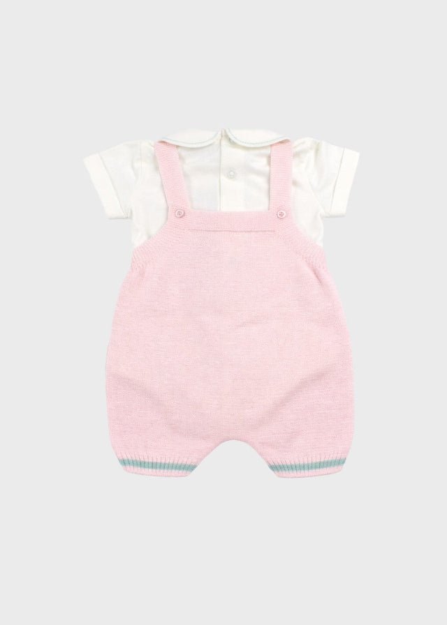 Completo Salopette Mongolfiera Rosa EK5030R corredino e abbigliamento neonato | NANU' BABY