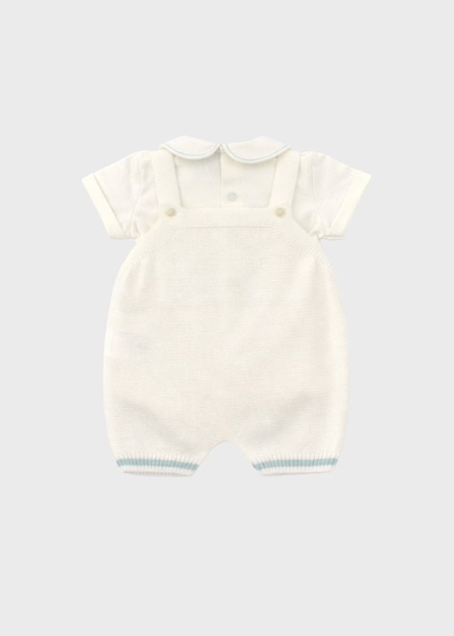 Completo Salopette Mongolfiera Verde EK5030V corredino e abbigliamento neonato | NANU' BABY