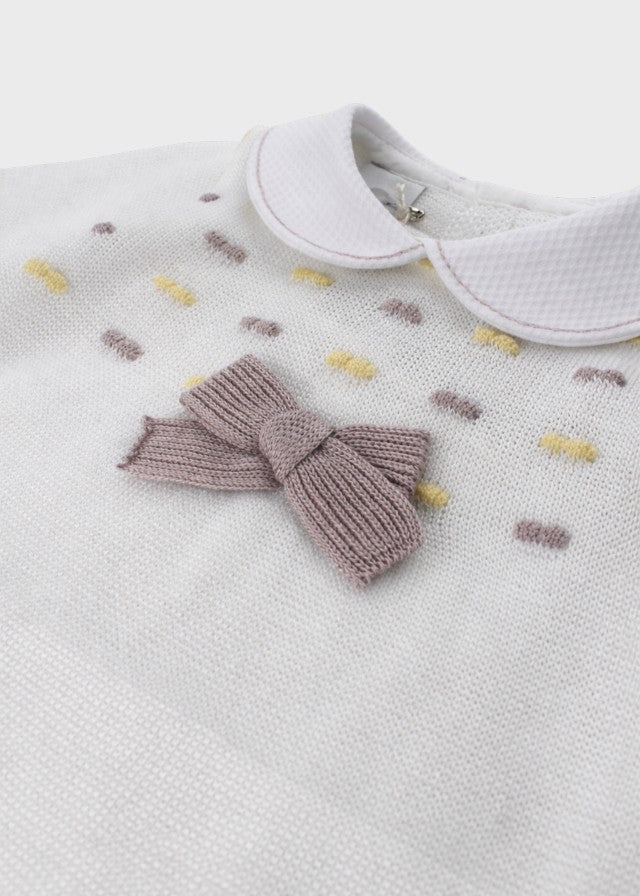 Completo Vestina Cuore Marsala EK1019/R corredino e abbigliamento neonato | NANU' BABY